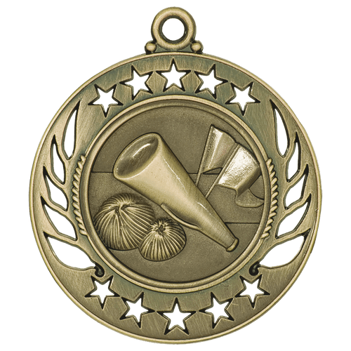 Gold Cheerleader Galaxy Medals Gold Cheerleader Galaxy Medals