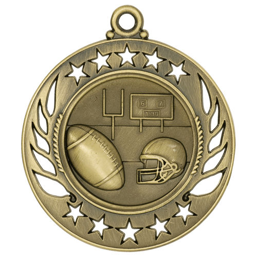 Gold Football Galaxy Medals