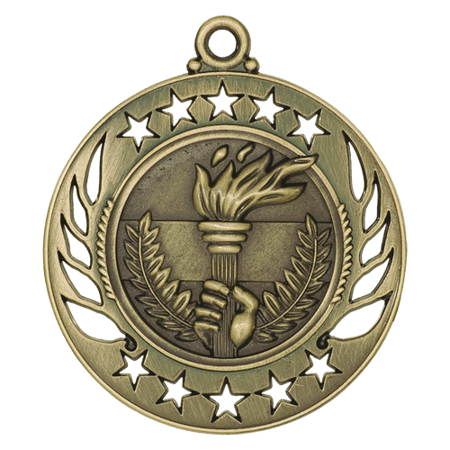 Gold Victory Torch Galaxy Medal
