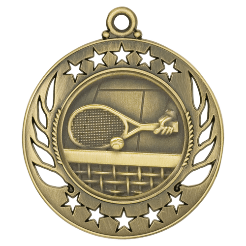 Gold Tennis Galaxy Medals