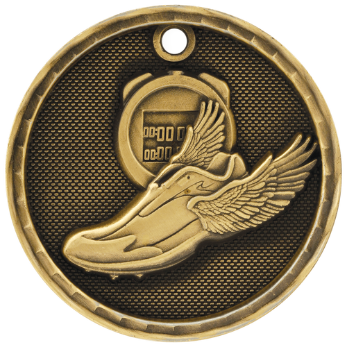 Gold Track 3-D Medals Gold Track 3-D Medals