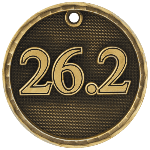Gold Marathon 3-D Medals