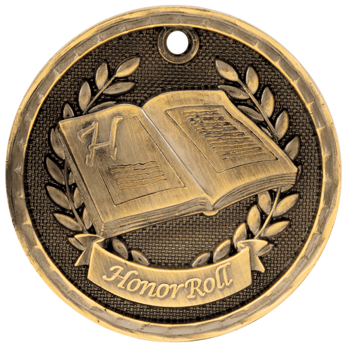Gold Honor Roll 3-D Medals Gold Honor Roll 3-D Medals