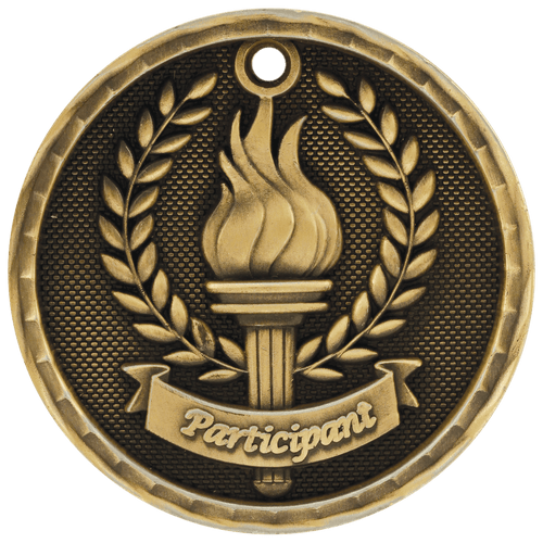 Gold Participant 3-D Medals