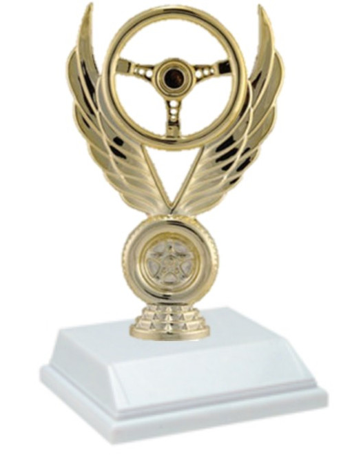 Winged wheel Car show 6 inch trophy