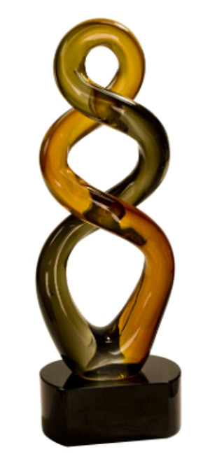 Premier Brown Twist Art Glass Premier Brown Twist Art Glass