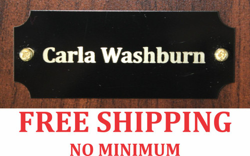 Brass Perpetual Plaque Plate 1x2 1/2 Brass Perpetual Plaque Plate 1x2 1/2