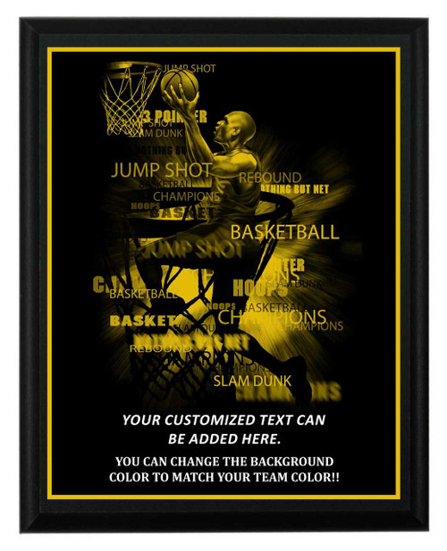 Basketball Plaque Basketball Plaque