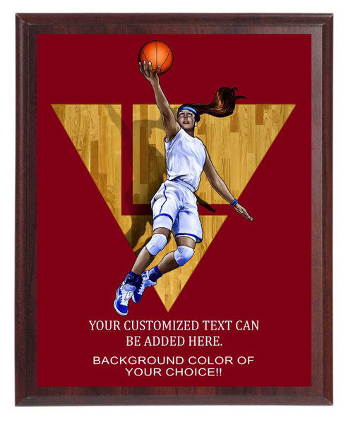 Basketball Female Plaque Basketball Female Plaque