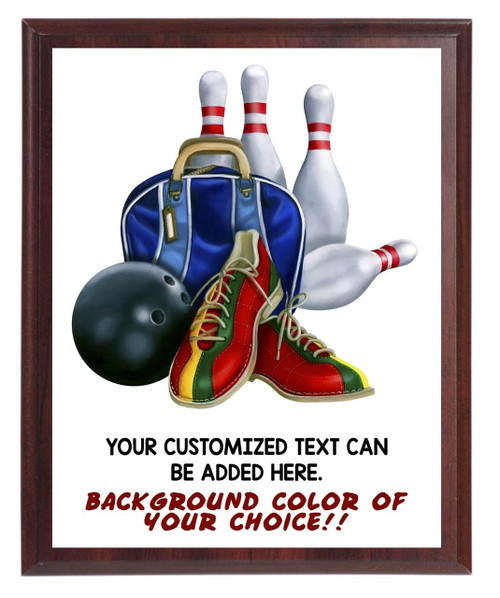 Bowling Plaque Bowling Plaque