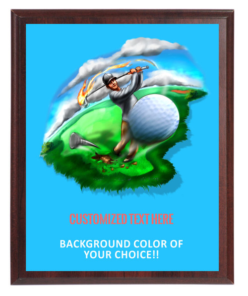 Golf Big Hit Plaque Golf Big Hit Plaque