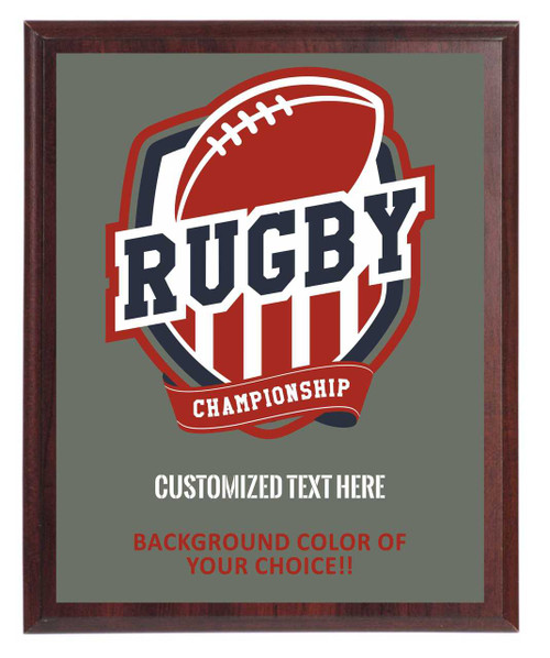 Rugby Championship Plaque Rugby Championship Plaque