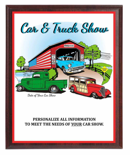 Car & Truck Show Plaque Car & Truck Show Plaque