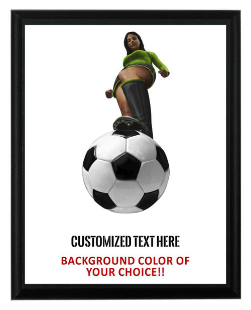 Soccer Female Plaque Soccer Female Plaque