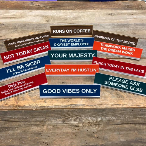 Custom Desk Sign Custom Desk Sign