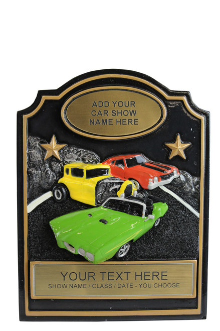 COMPLETED EXAMPLE OF THE TRIO CAR SHOW RESIN