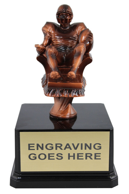 Fantasy Football Award  | Recliner Chair trophy. Free engraving and free shipping at $105