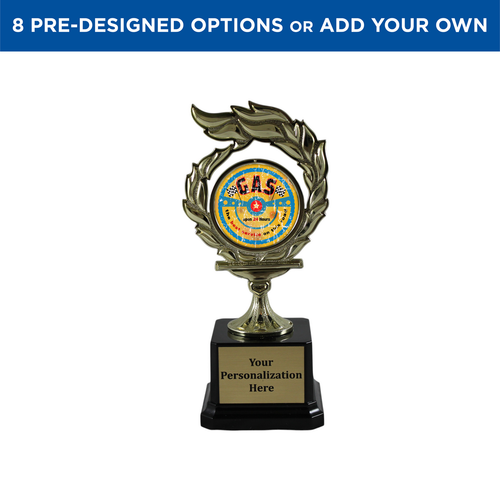 Personalized Car Show Flame Trophy Personalized Car Show Flame Trophy