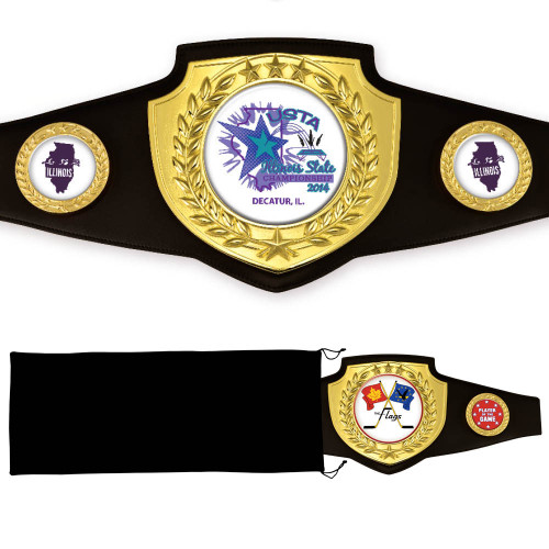 Custom printed Championship belt
