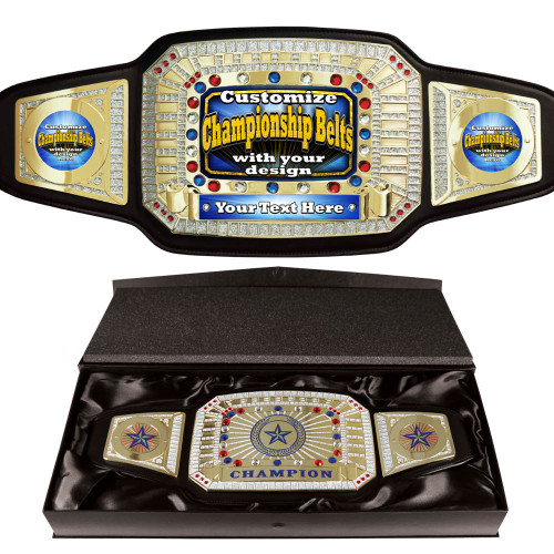 Ultimate Championship belt with free custom printing