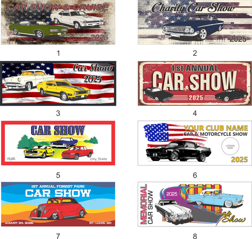 Car show Banner Designs