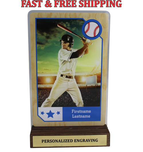 Personalized Baseball Card Acrylic 