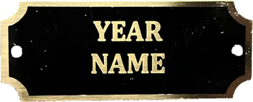 Perpetual Plaque Plate 1x2 1/2 w/ Border