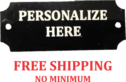 Black Aluminum Perpetual Plaque Plate 1x2 1/2 Black Aluminum Perpetual Plaque Plate 1x2 1/2