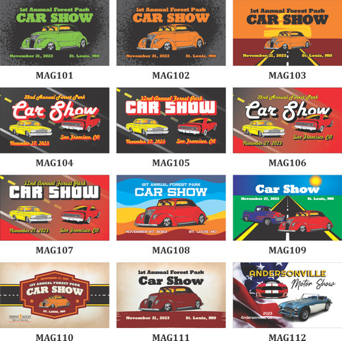 Magnetic Dash Plaques 2X3.5