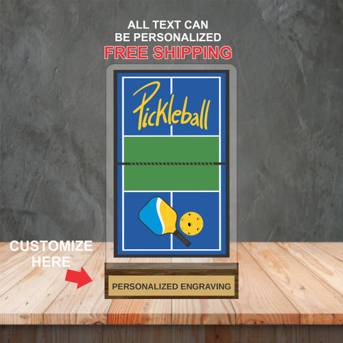 Pickleball Court Acrylic Award Pickleball Court Acrylic Award
