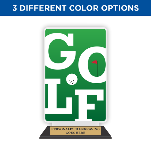 Golf acrylic award