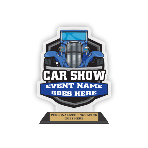 Car Show Event Acrylic Trophy Award Car Show Event Acrylic Trophy Award