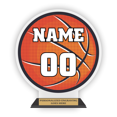 7-Inch Basketball Acrylic Trophy Award