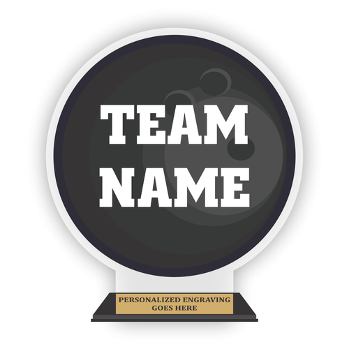 7-Inch Bowling Acrylic Trophy Award