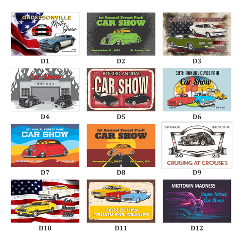 3x5 Dash Plaque Designs 1-12 3x5 Dash Plaque Designs 1-12
