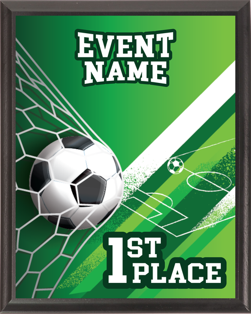 Soccer Goal Plaque Black Soccer Goal Plaque Black