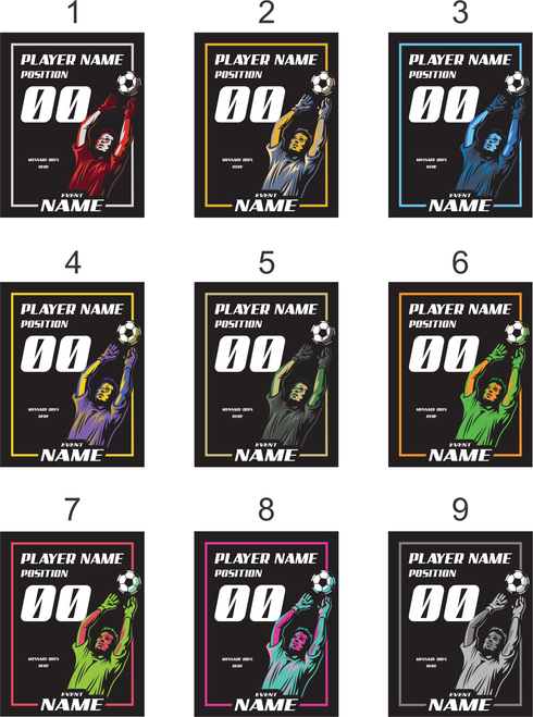 Goal Keeper Soccer Plaque Insert Design Options Goal Keeper Soccer Plaque Insert Design Options