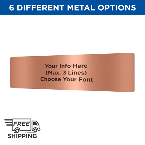 2x10 ALUMINUM PLATE WITH A BRONZE FINISH.