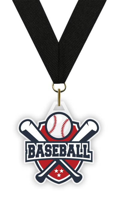 Baseball Shield Acrylic Medal Baseball Shield Acrylic Medal