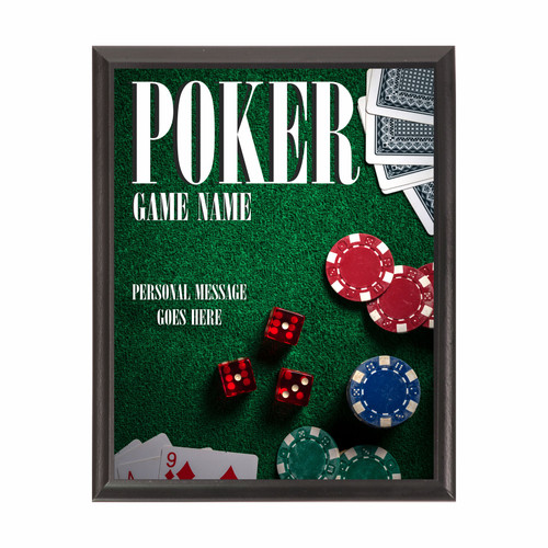Poker Chips Award Plaque Black Poker Chips Award Plaque Black