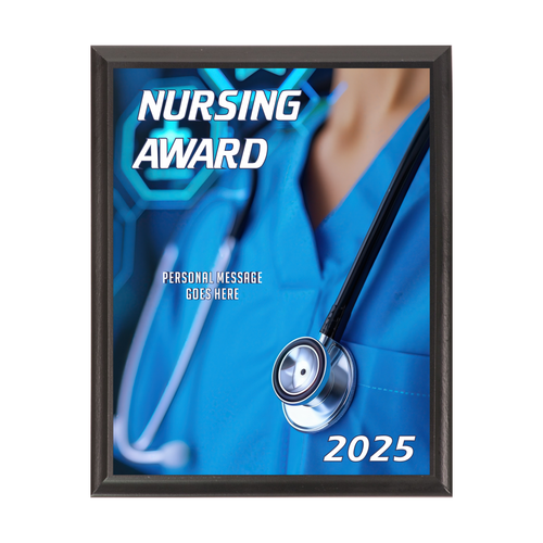 Nursing 2025 Award Plaque Black Nursing 2025 Award Plaque Black