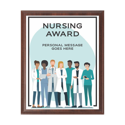 Nursing Award Plaque Cherry Nursing Award Plaque Cherry