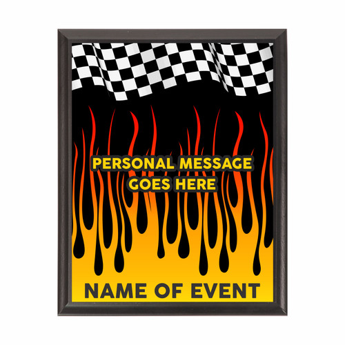 Racing Event Award Plaque Black Racing Event Award Plaque Black