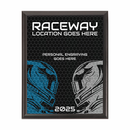 Race Way Award Plaque Black Race Way Award Plaque Black