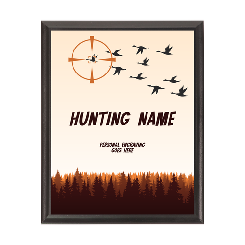 Hunting Award Plaque Black Hunting Award Plaque Black