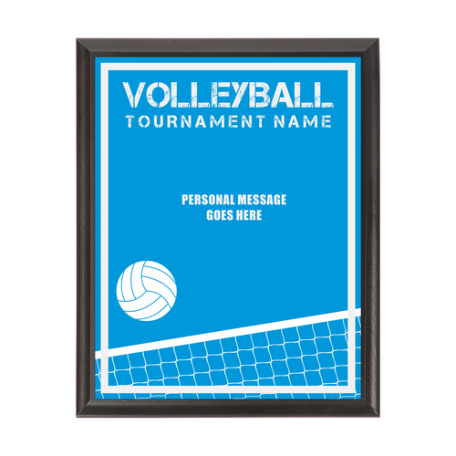 Volleyball MVP Award Plaque Black Volleyball MVP Award Plaque Black