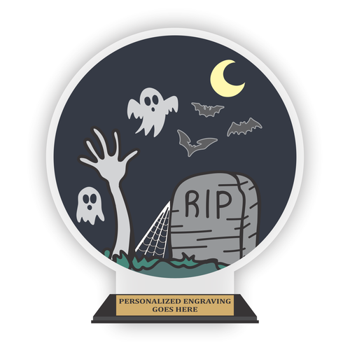 Halloween Tombstone Acrylic Trophy