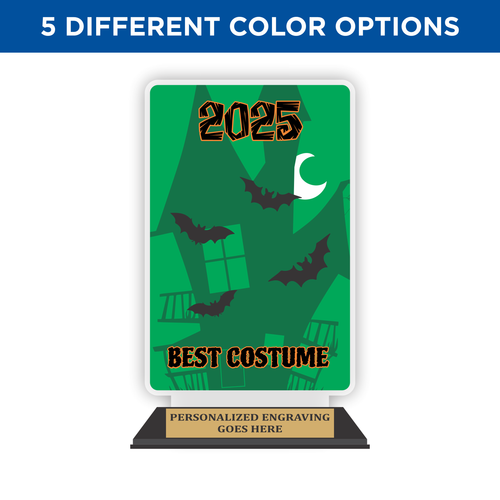 4x7 Halloween Flying Bat Acrylic Trophy Award 4x7 Halloween Flying Bat Acrylic Trophy Award