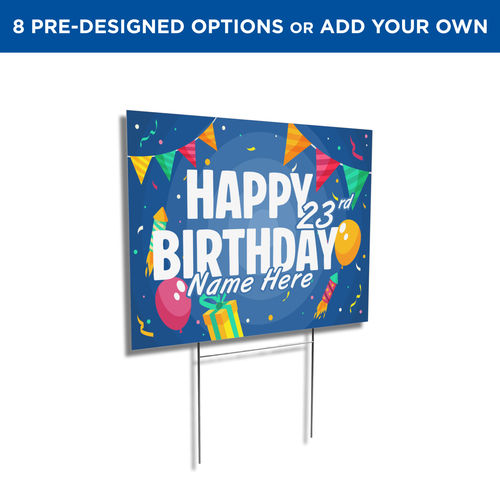 Happy Birthday Yard Sign Happy Birthday Yard Sign