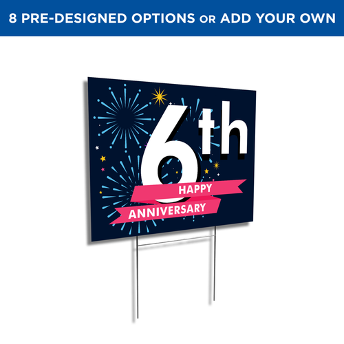 Happy Anniversary Yard Sign Happy Anniversary Yard Sign